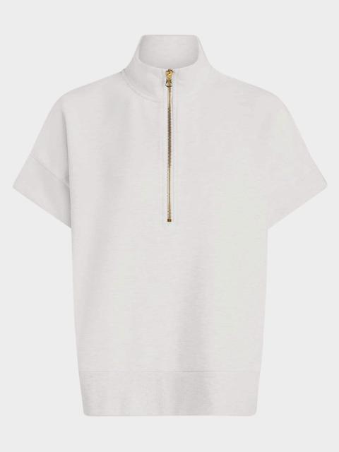 VARLEY Ritchie Short-Sleeve Half-Zip Sweatshirt