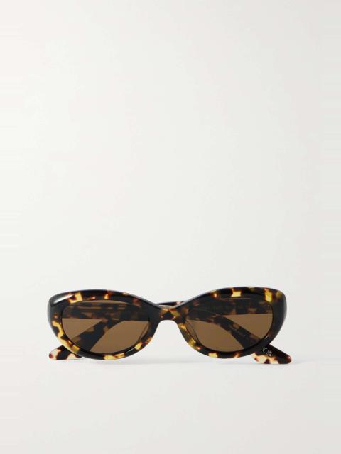 Oliver Peoples + Khaite 1969 oval-frame acetate sunglasses