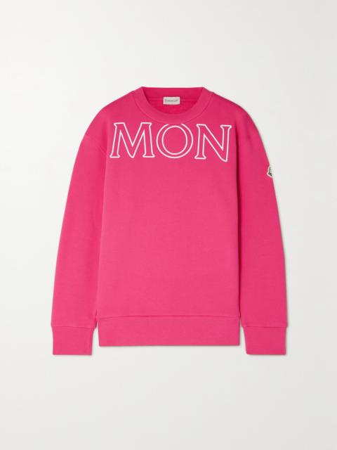 Moncler Printed Cotton-jersey Sweatshirt