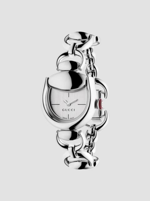 GUCCI Women's Horsebit Stainless Steel Bracelet Watch/23MM x 27MM - Silver