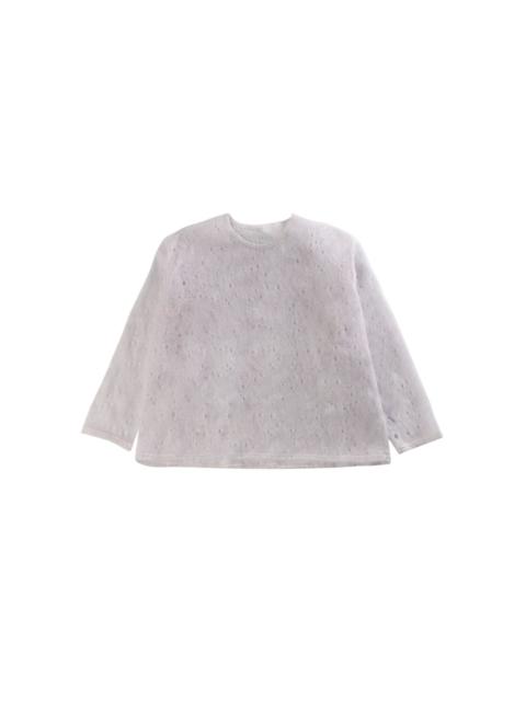 ISSEY MIYAKE perforated-detail T-shirt