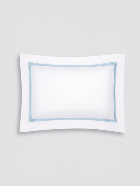 EMILIA WICKSTEAD Silvia Pillow Slip in White & Blue Cotton