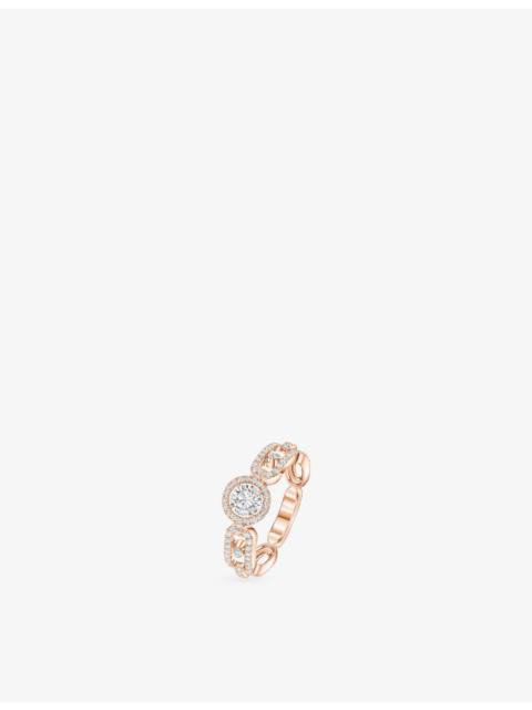 MESSIKA Move Link Solitaire 18ct yellow-gold and 0.80ct diamond ring