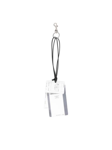 BALENCIAGA Train Ticket keychain