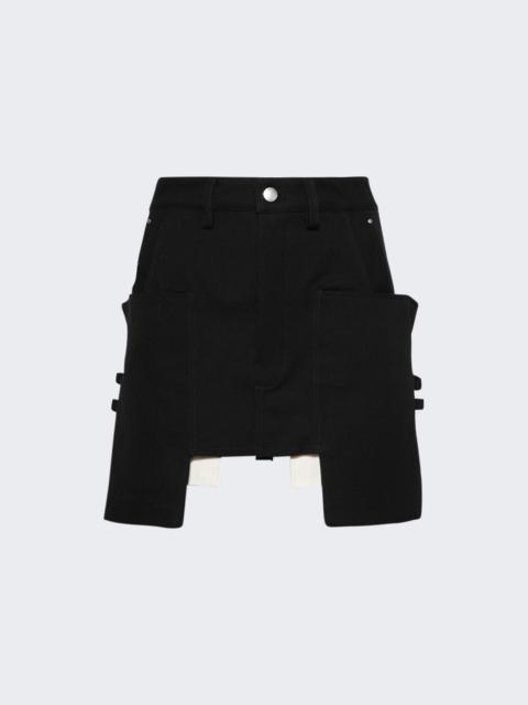 【関税＆送料込み】Rick Owens 'Stefan' Black Mini-Skirt Wit Stefan Mini Skirt