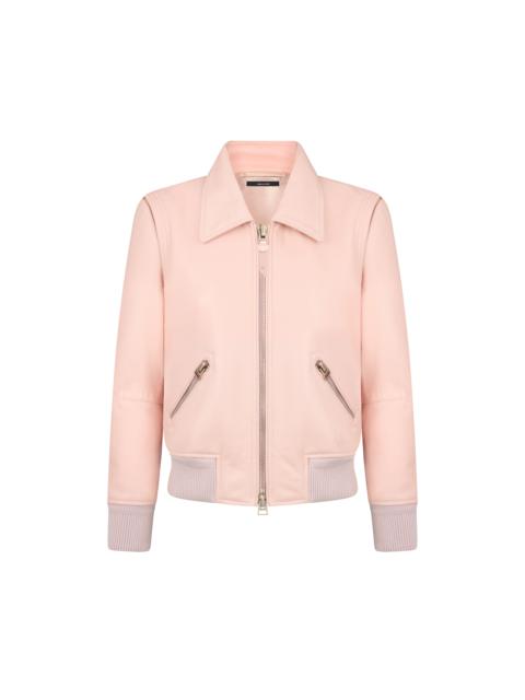 TOM FORD COLLARED LEATHER BLOUSON