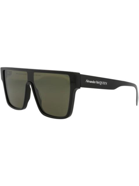 McQ Alexander McQueen Alexander McQueen Aviator Sunglasses Black Black Green (AM0354S-30012336-004)