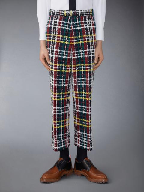 Thom Browne Hunting Tartan Eyelash Tweed Trousers