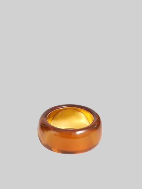 The Frankie Shop TFS Transparent Bangle - Amber