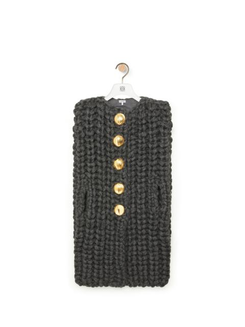 Loewe Sleeveless cape in wool