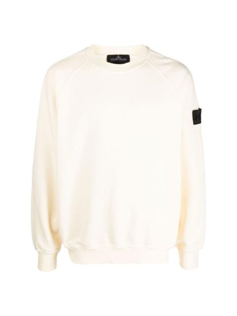 Stone Island Shadow Project logo-patch cotton jumper