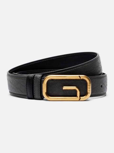 GUCCI Square G reversible leather belt