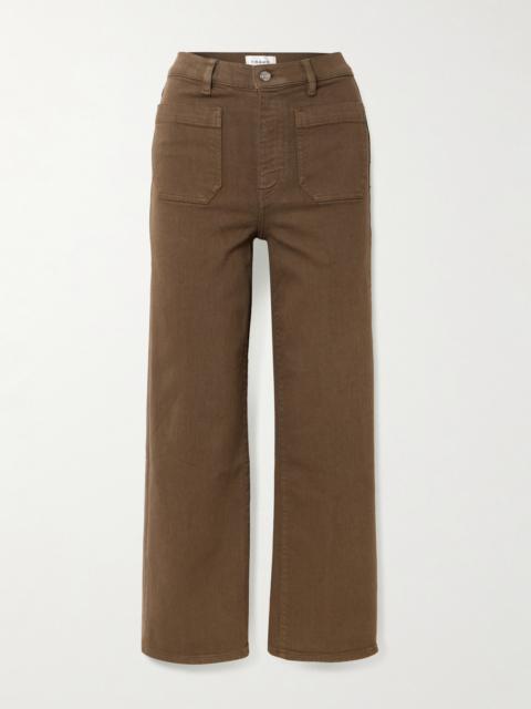 FRAME Anchor Cotton-blend Straight-leg Pants