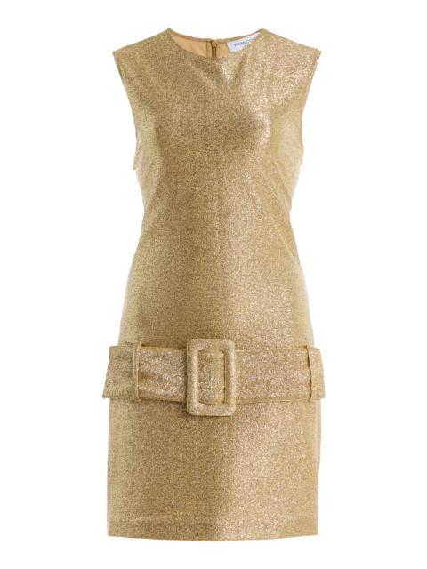 FRANÇOISE Exclusive La Isla Clover Metallic Jersey Mini Dress