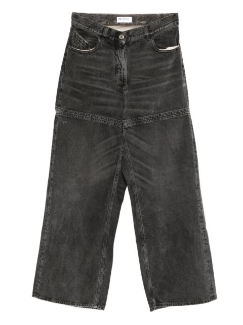 THE ATTICO The Attico High-waisted Wide-leg Jeans