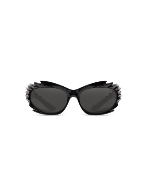 Spike Rectangle Sunglasses  in Black