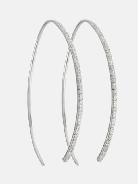 ILEANA MAKRI Eye 18kt gold hoop earrings with diamonds
