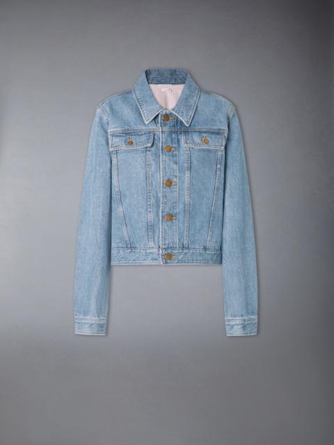 Thom Browne SHRUNKEN SELVEDGE DENIM JACKET