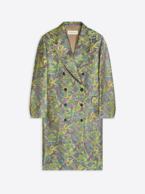 Dries Van Noten OVERSIZED JACQUARD COAT