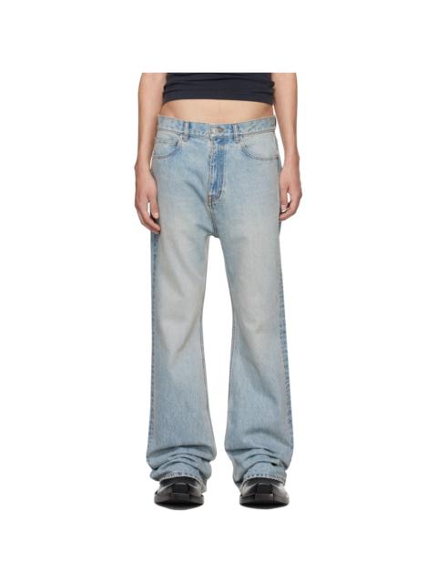 BALENCIAGA Blue Relaxed-Fit Jeans