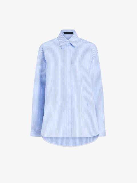 Proenza Schouler Hunter Top in Stripe Cotton Silk Poplin