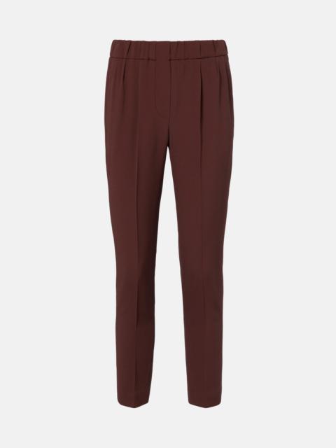 Brunello Cucinelli Crêpe straight pants