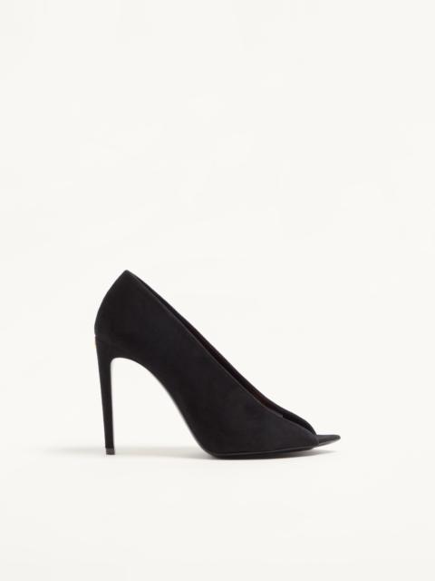 Valentino OPEN-TOE RÉVÉLÉ SUEDE PUMPS 105MM