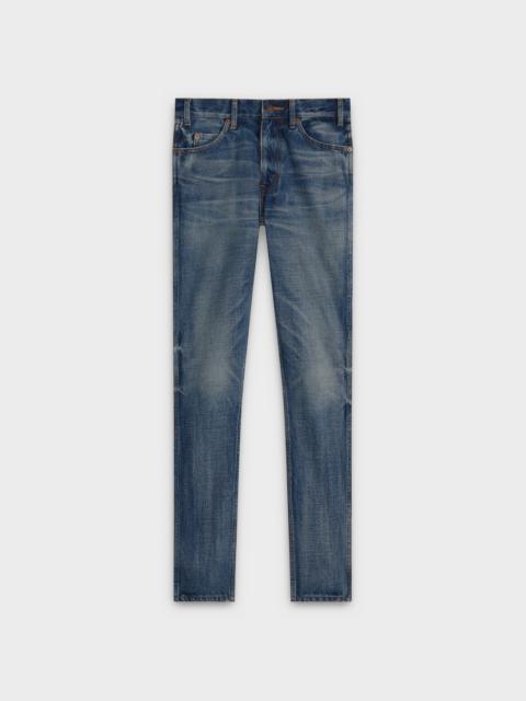CELINE SKINNY JEANS IN DENIM UNION WASH