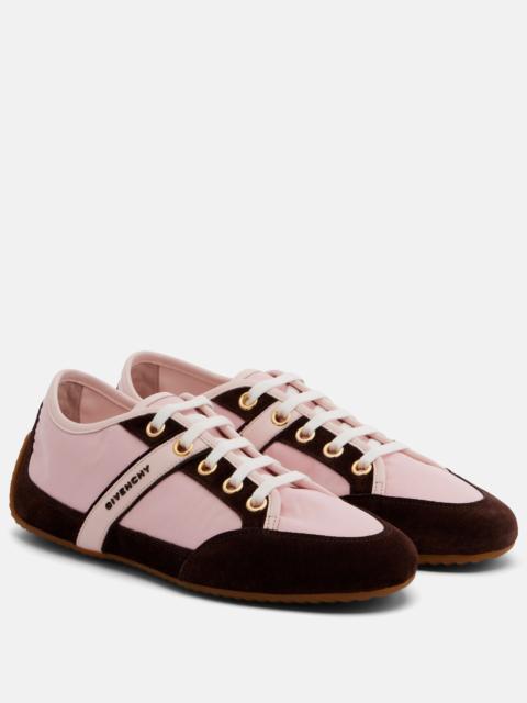 Givenchy Slim suede-trimmed sneakers