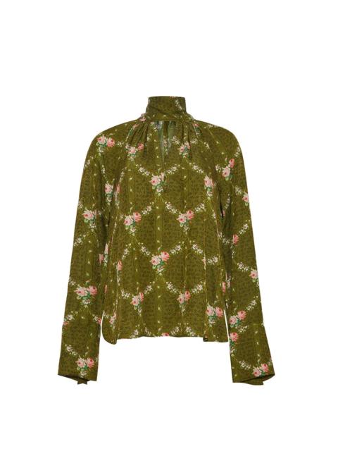 Cara Cara Sundance Top
Breezy Printed Blouse with a Playful Bow and Timeless Elegance