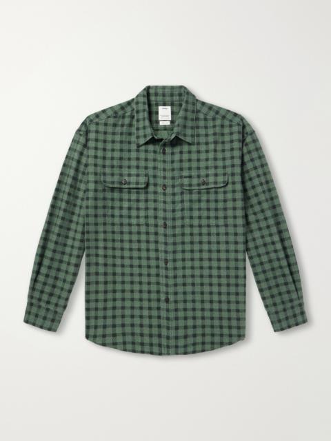 visvim Langer Checked Brushed Cotton-Canvas Shirt