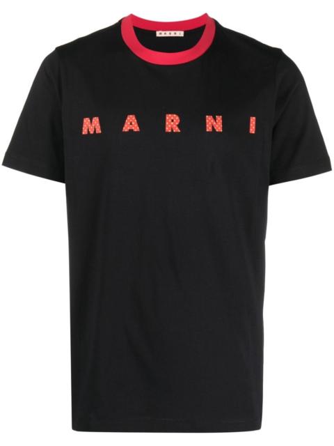 logo-print cotton T-shirt