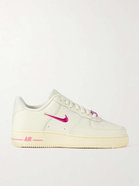 Air Force 1 '07 metallic leather sneakers