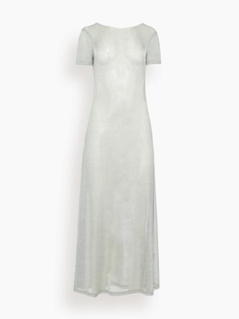 STAUD Zinc Dress in Silver