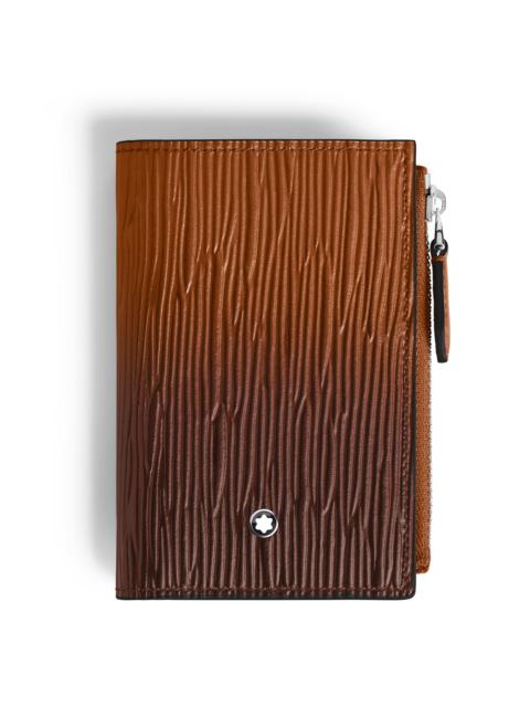 Montblanc MINI VERTICAL WALLET 6CC IN CORTECCIA SFUMATO LEATHER