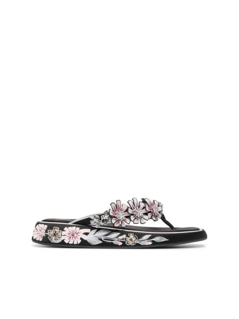 Roger Vivier floral-print slip-on sandals