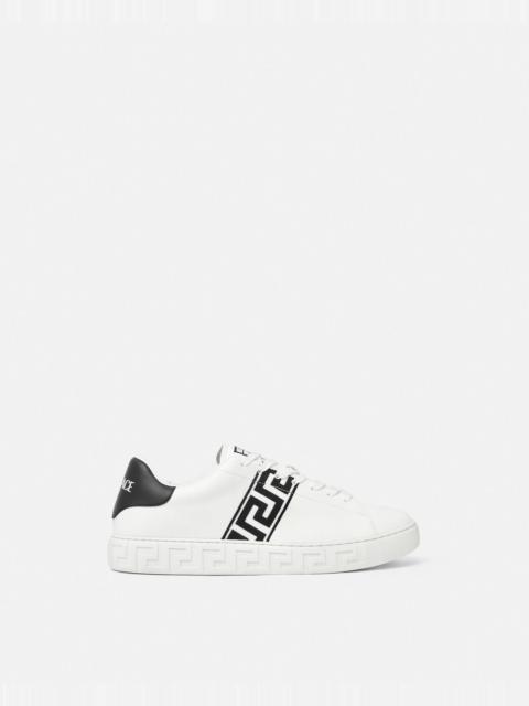 Embroidered Greca Sneakers