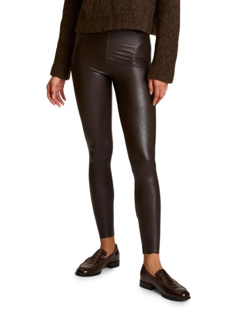 commando Women's Faux Leather Leggings - Espresso