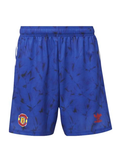 adidas adidas Stripe Full Print Sports Soccer/Football Shorts Blue GJ9085
