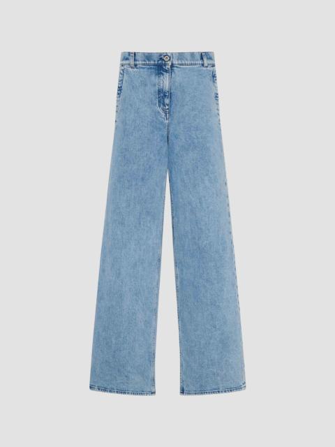 Another Tomorrow Women's Carpenter Denim Jeans - Light Blue Wash