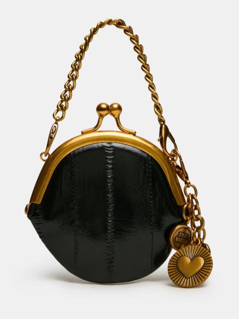 STEVE MADDEN FILO WALLET BLACK EEL