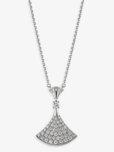 Divas' Dream 18ct white-gold and 0.88ct diamond pendant necklace