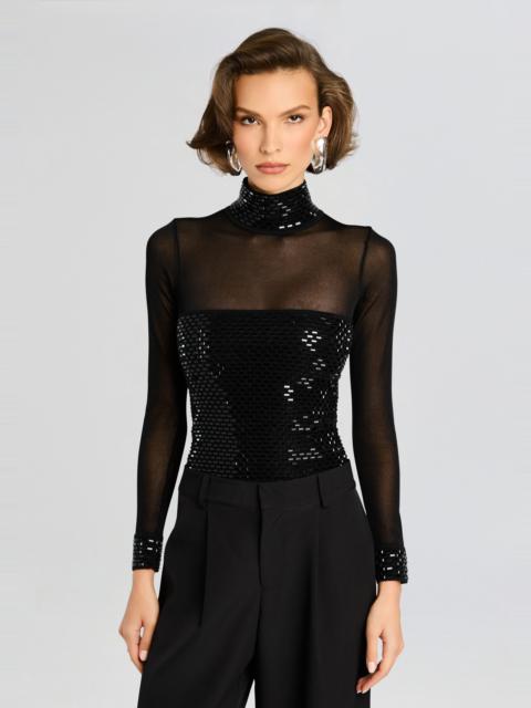 RETROFÊTE CLOVE EMBELLISHED TOP