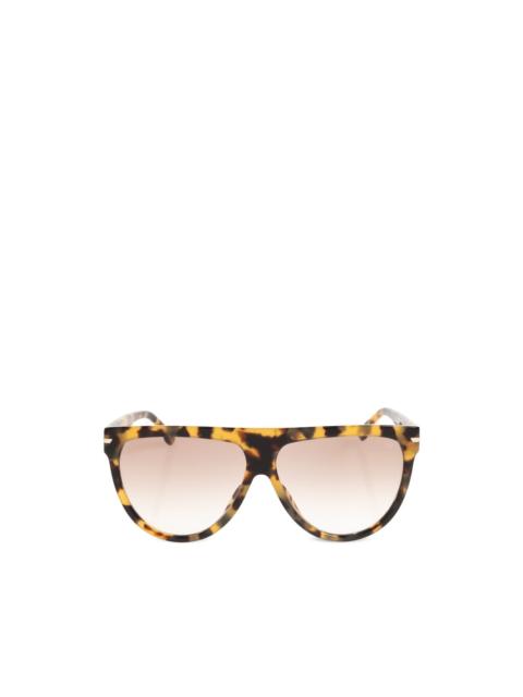 Victoria Beckham tortoiseshell-effect pilot sunglasses