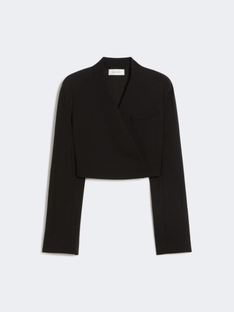 Sportmax Short jersey jacket - BLACK