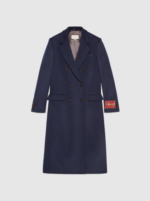 GUCCI Wool coat with Gucci label