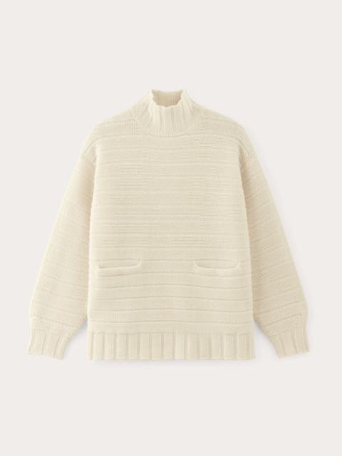 EVERLANE THE OVERSIZED TURTLENECK IN LUXE MERINO