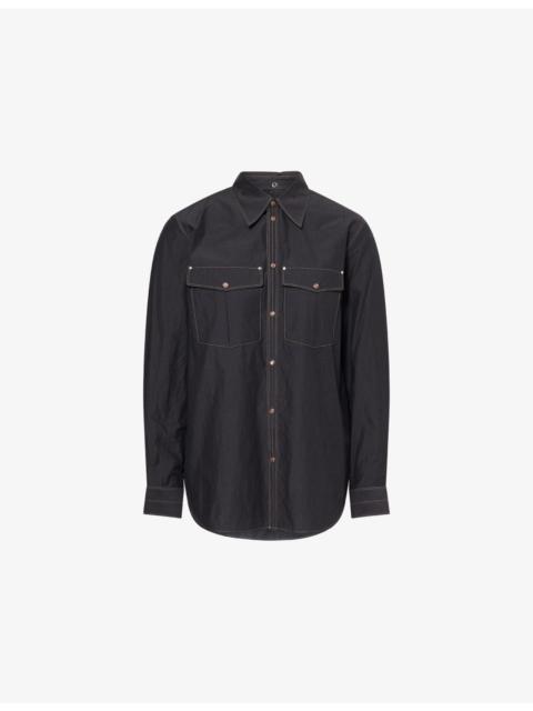 Lemaire Chest-Pocket Fitted Cotton-Poplin Shirt