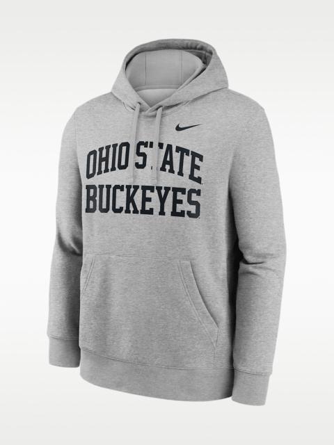 Nike Ohio State Primetime Arched Club Men's Nike College Pullover Hoodie