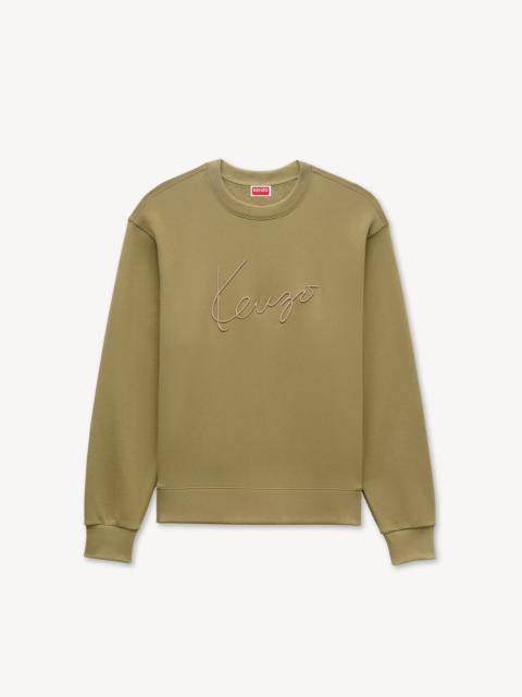 KENZO 'KENZO Signature' embroidered sweatshirt in cotton